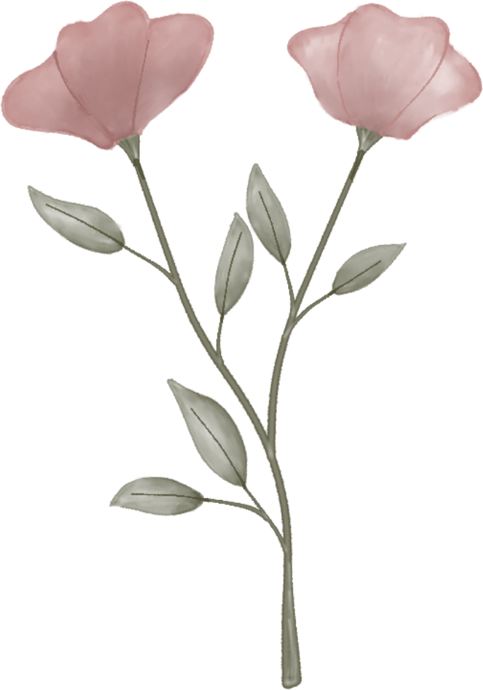 Watercolor Aesthetic Flower